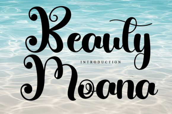 Beauty Moana: Elevate Your Design with Elegant Script
