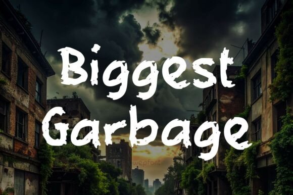 Biggest Garbage: The Edgy Brush Script for Bold Design
