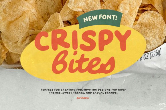 Crispy Bites: A Handwritten Font Duo for Playful Branding