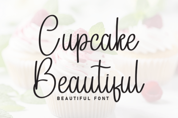 Cupcake Beautiful: Elevate Your Design with Elegant Script Typography