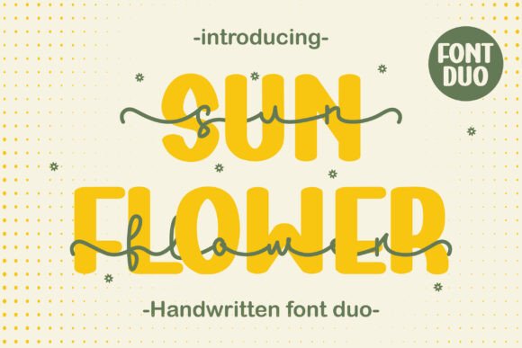 Discover the Sun Flower Font Duo for Elegant Design