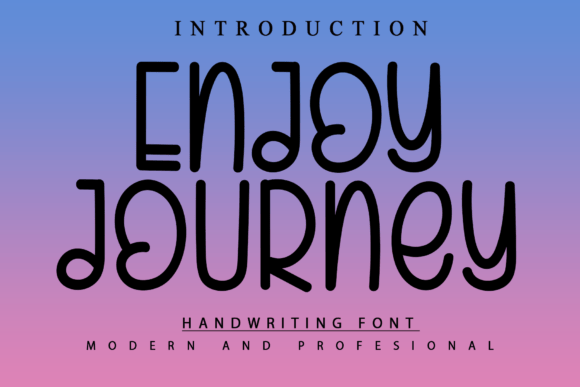 Enjoy Journey: A Modern Handwriting Font for Visual Storytelling