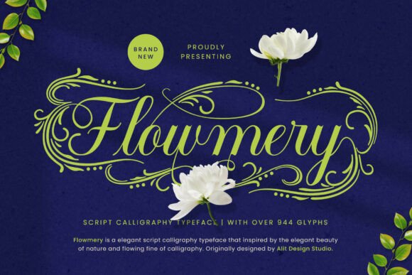 Flowmery: Naturally Elegant Calligraphy for Modern Design