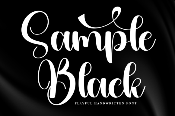 Sample Black: A Playful Script Font for Modern Design