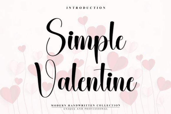 Simple Valentine: The Elegant Script Font for Modern Branding