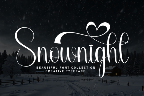 Snownight: The Whimsical Script Font for Elegant Design