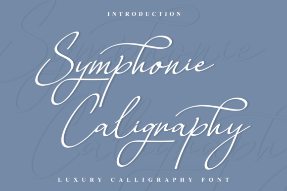 Symphonie Caligraphy: Elevating Modern Design with Elegant Script