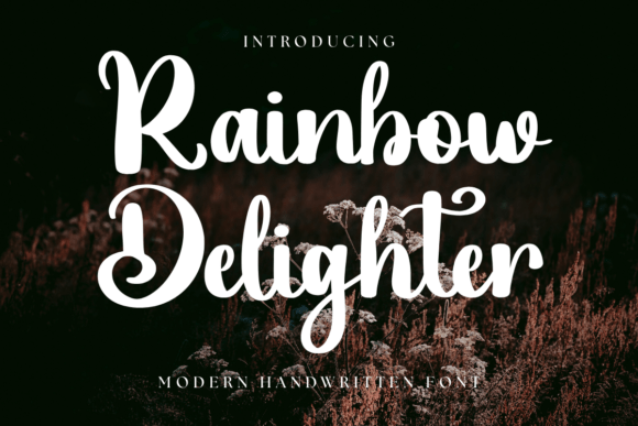 Transform Your Creations with the Rainbow Delighter Font