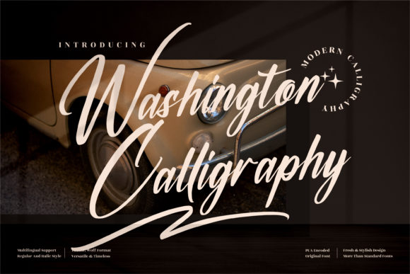 Washington Calligraphy: A Script Font for Modern Design